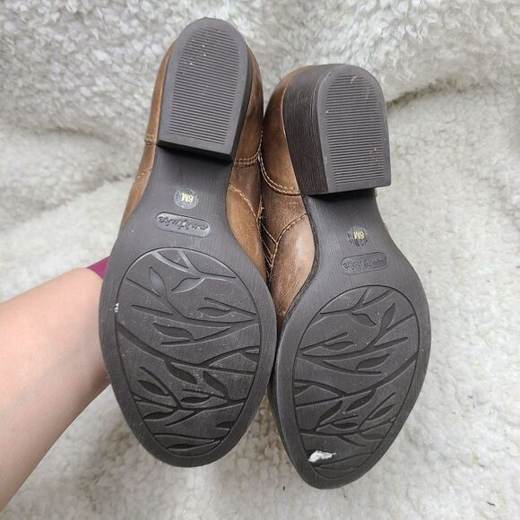 Nurture by Lamaze Brown Leather Ankle Cowboy Boot Booties Shoes Size 6 - Picture 5 of 5